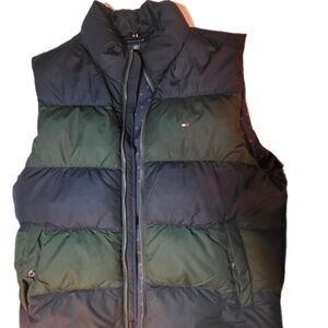 Tommy Hilfiger Dark Green and Navy Puffer Jacket